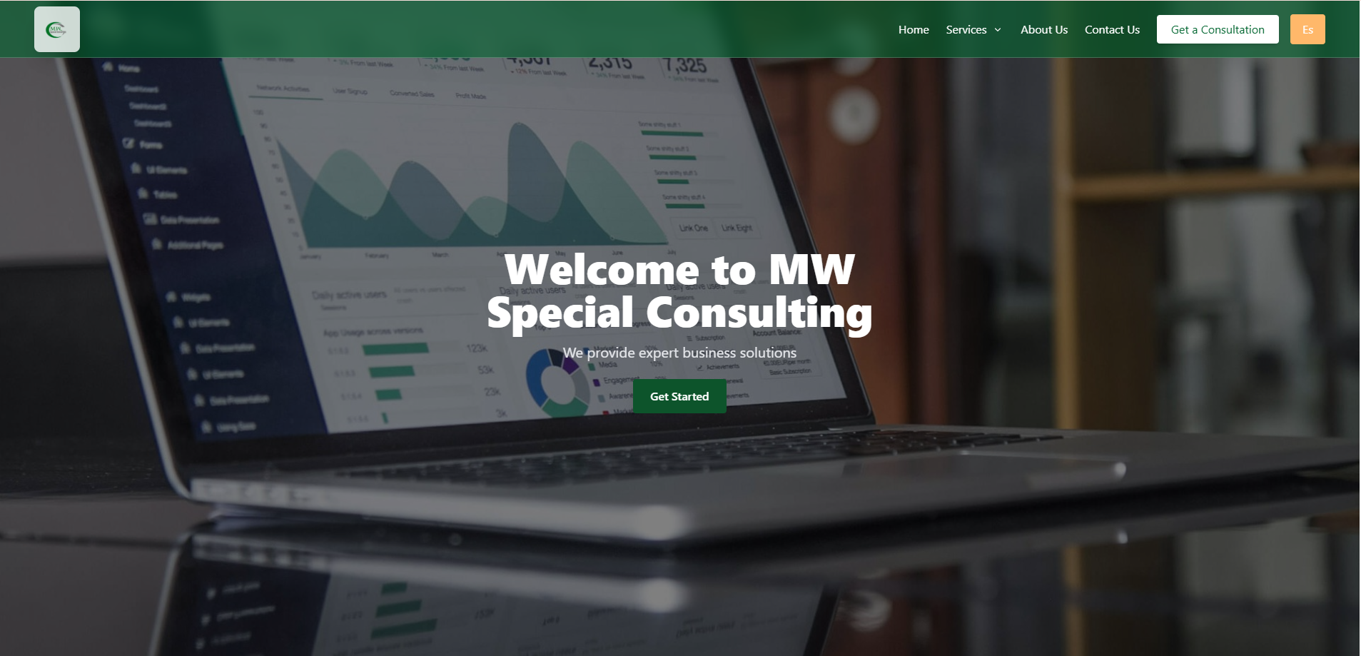 Finance consulting Web